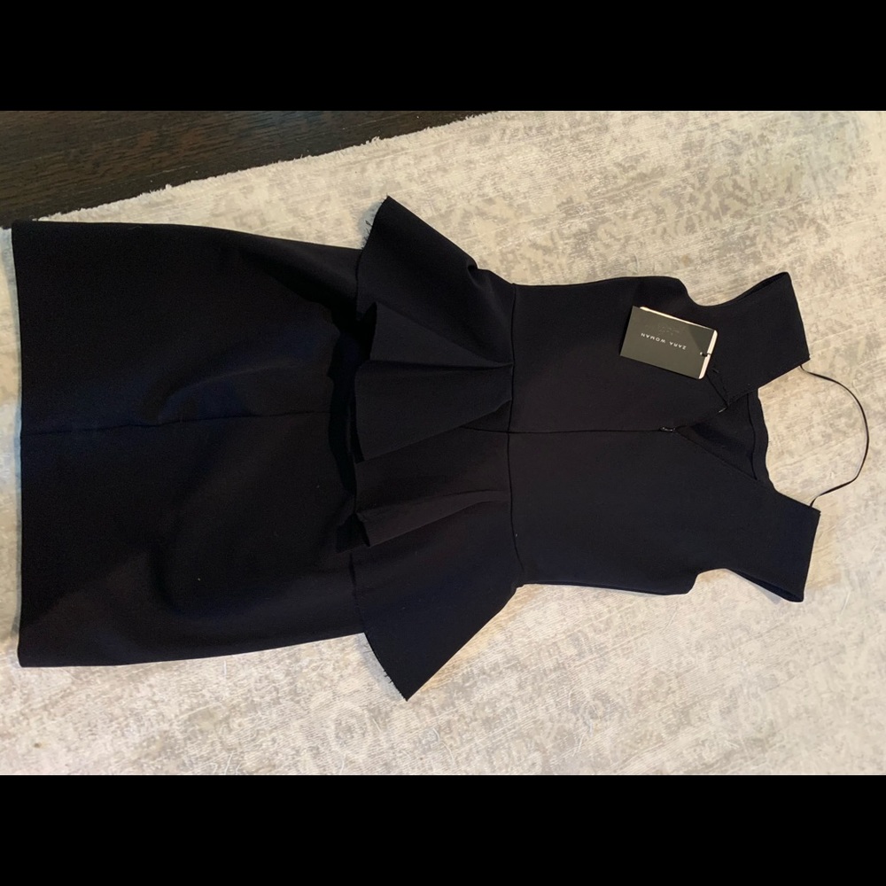 Zara Black Peplum dress